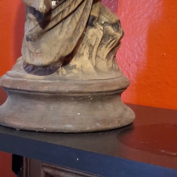 Vintage Great Horned Owl Figurine 12” Byron Mold Ceramic Decor 1970s MCM Retro - Picture 6 of 8